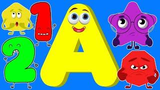 ABC Phonics Song Shapes 123 | English Alphabet A to Z | ABC Song | Alphabets Song | #abcsong