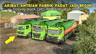 Convoy Truk Tangki Muatan 20 Ton CPO Nekat Melintas Di Siang Hari 