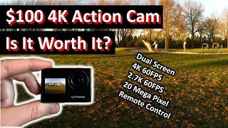 Exprotrek 4K 60FPS Action Camera Review. Budget Action Camera.