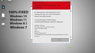 This app has been blocked for your protection | Windows 10/11/7/8.1 | 100% FIXED !