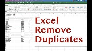 How to Remove Duplicates in an Excel List