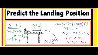 How to Predict a Projectile's Landing Position (ball rolling off a table)