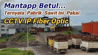 Instalasi CCTV IP Fiber Optic Di pabrik Kelapa Sawit  Kalimantan