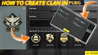 How To Make Clan In PUBG Mobile 2024 || PUBG Me Clan Kaise Banaye 2024 || Get Players In Your Clan