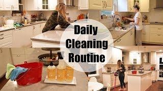 DAILY CLEANING ROUTINE  CLEAN WITH ME 2018 // STAY AT HOME MOM CLEANING ROUTINE