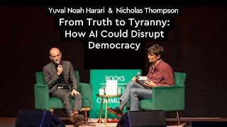 How is disruptive technology rewiring the world? | Nicholas Thompson and Yuval Noah Harari