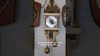 Nu. Elck Syn. Sin "White Delft Zaandam Vintage Wall Clock" AKA Atlas.