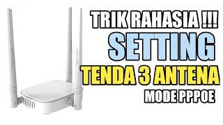 Trik Rahasia Setting Router Tenda N910 & N318 Mode PPPOE Cukup Menggunakan HP Saja !