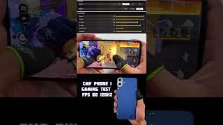 NOTHING CMF PHONE 1 GAMING TEST! Free Fire @ 60FPS & 120HZ | Sensitivity & Graphics Test