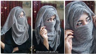Easy Layer Hijab tutorial with Niqab | Full coverage hijab | Everyday Hijab | Be you and Beauty