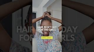 Hair Reset Day - Saran Wrap Method  #hairwash #hair #toddlerhairstyles #familychannel