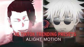 +5 Tiktok Trending presets #12 [ XML + QR + CC ] #anime #gojo #geto  #goku #gojo #sololeveling #jjk