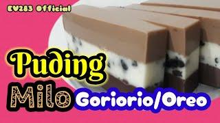 Puding Milo Goriorio/Oreo | Puding Coklat Milo