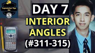 INTERIOR ANGLES | 1001 Solved Problems in Engineering Mathematics (DAY 7) #311-#315