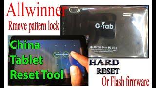 ALLWINNER TABLET REMOVE BASSWORD BY HARD RESET OR FLASH FIRMWARE