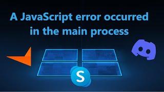 A JavaScript error occurred in the main process - Исправление ошибки