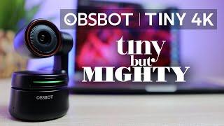 OBSBOT Tiny 4K - Ai 4K webcam with auto-tracking
