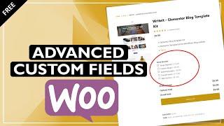 How to Add Custom Fields to WooCommerce Products | Advanced Product Fields for WooCommerce