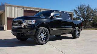 2021 Ram 1500 Limited 35" Tires with air link leveling kit #ramtrucks #nittotires