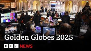 Behind the scenes as Hollywood prepares for Golden Globe Awards 2025 | BBC News