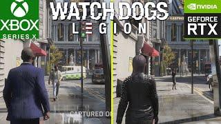 Watch Dogs Legion Xbox Series X vs RTX 3080 Ray Tracing 4K Early Graphics Comparison