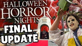 Halloween Horror Nights 2024 FINAL Update Universal Studios Hollywood