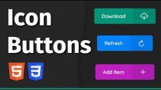 How to Add a Icon in a Button in HTML CSS