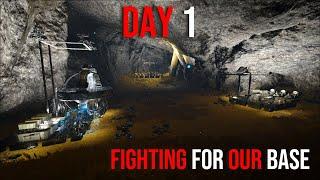 Fighting for the BEST cave on Xavi 3man - Ark Unofficial PvP