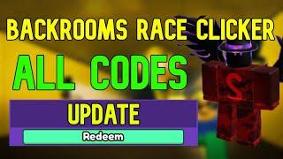 ALL Backrooms Race Clicker CODES | Roblox Backrooms Race Clicker Codes (April 2023)