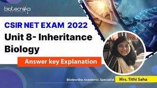 Solved Questions - CSIR NET Unit 8 Inheritance Biology