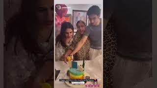 #saraalikhan celebrates her birthday with brother #ibrahimalikhan & mother #amritasingh #shorts