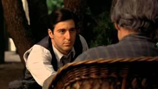 Don Vito and Michael Corleone talk