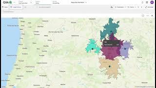 Qlik Maps Travel Area