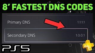 PS5 THE 8 FASTEST DNS SERVERS!