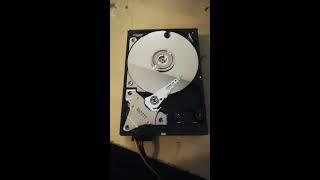 Inside a hard drive while running #shorts