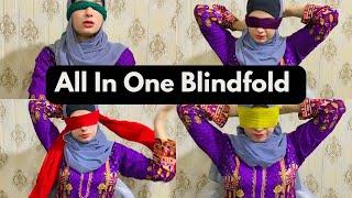 All Blindfolds In Video Challenge | Which one is Your Favourite? | #aqsaadil #challenge #blindfold