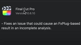 How to Update FCPX version 10.6.10 - Final Cut Pro X - Mac