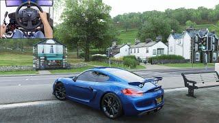 Porsche Cayman GT4 - Forza Horizon 4 | Thrustmaster TX gameplay