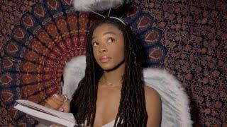 ASMR Angel asks you EXTREMELY personal questions  (pen chewing + writing sounds)