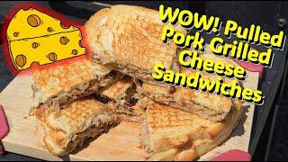 Tasty Grilled Cheese on the Blackstone with pulled pork | BBQplus