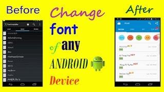 Fonts for android ! How to Change Fonts Style on Any Android Device! (New-2017)