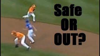 Batted ball hits runner - safe or out? You make the call.