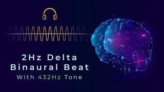 2Hz Theta Binaural Beats with 432Hz Tone | Deep Meditation & Healing Harmony | ASMR Binaural