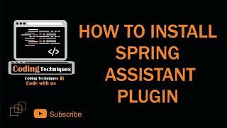 How to download spring Assistant plugin - Intellij IDEA
