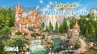 Fairytale Waterfall Castle ‍️| NO CC | The Sims 4 Stop Motion Speed Build