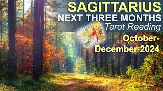 SAGITTARIUS NEXT THREE MONTHS "A MAJOR CHANGE FOR THE BETTER!" Tarot Reading October - December 2024