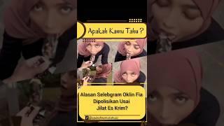 Apakah kamu tahu, Alasan Selebgram Oklin Fia Dipolisikan Usai Jilat Es Krim?