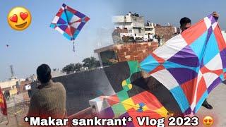 *Makar Sankranti* Vlog 2023  flying *7feet* kites 🪁 Asg films 