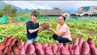 Raise chickens, garden, harvest potatoes to enjoy with your mother