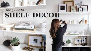 SHELF DECOR | How We Decorated the Office Shelves